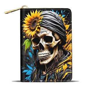 1976 Credit Card Holder Wallets , Small RFID Wallet Slim Leather Card